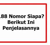 Nomor 188 Milik Siapa